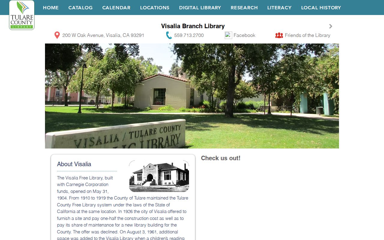 Visalia Branch library source for the Visalia city directory