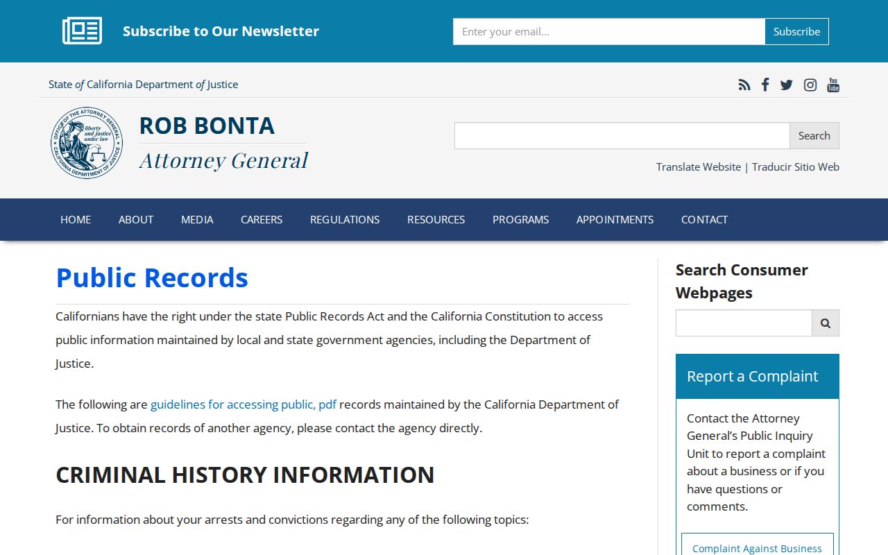 California Public Records Act source for the Visalia residents directory